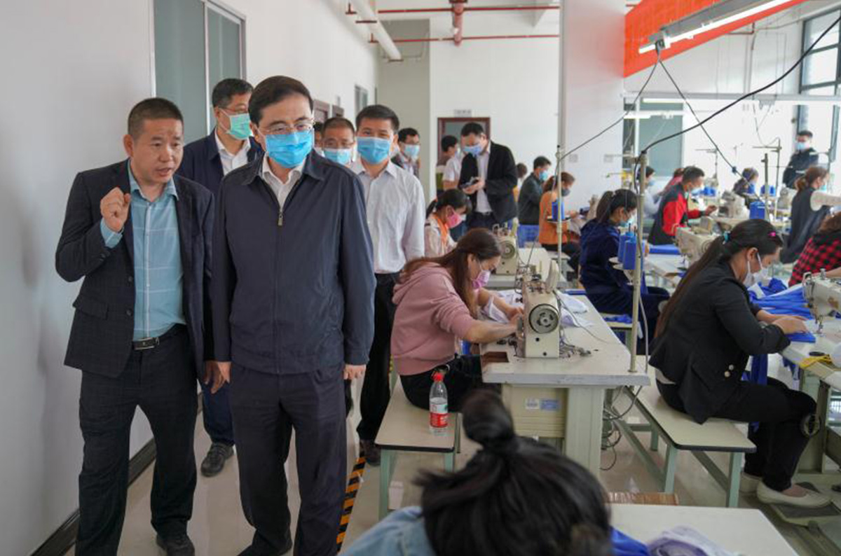 2020年3月26日广东省第二扶贫工作组组长邝兵莅临公司实地考察